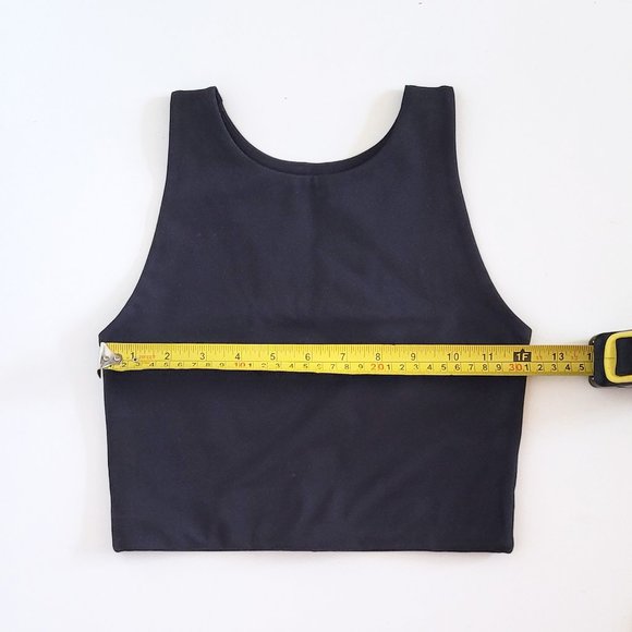 Girlfriend Collective Black Dylan Bra & RPET High-Rise Bike Shorts Set - Size XS - Picture 5 of 15